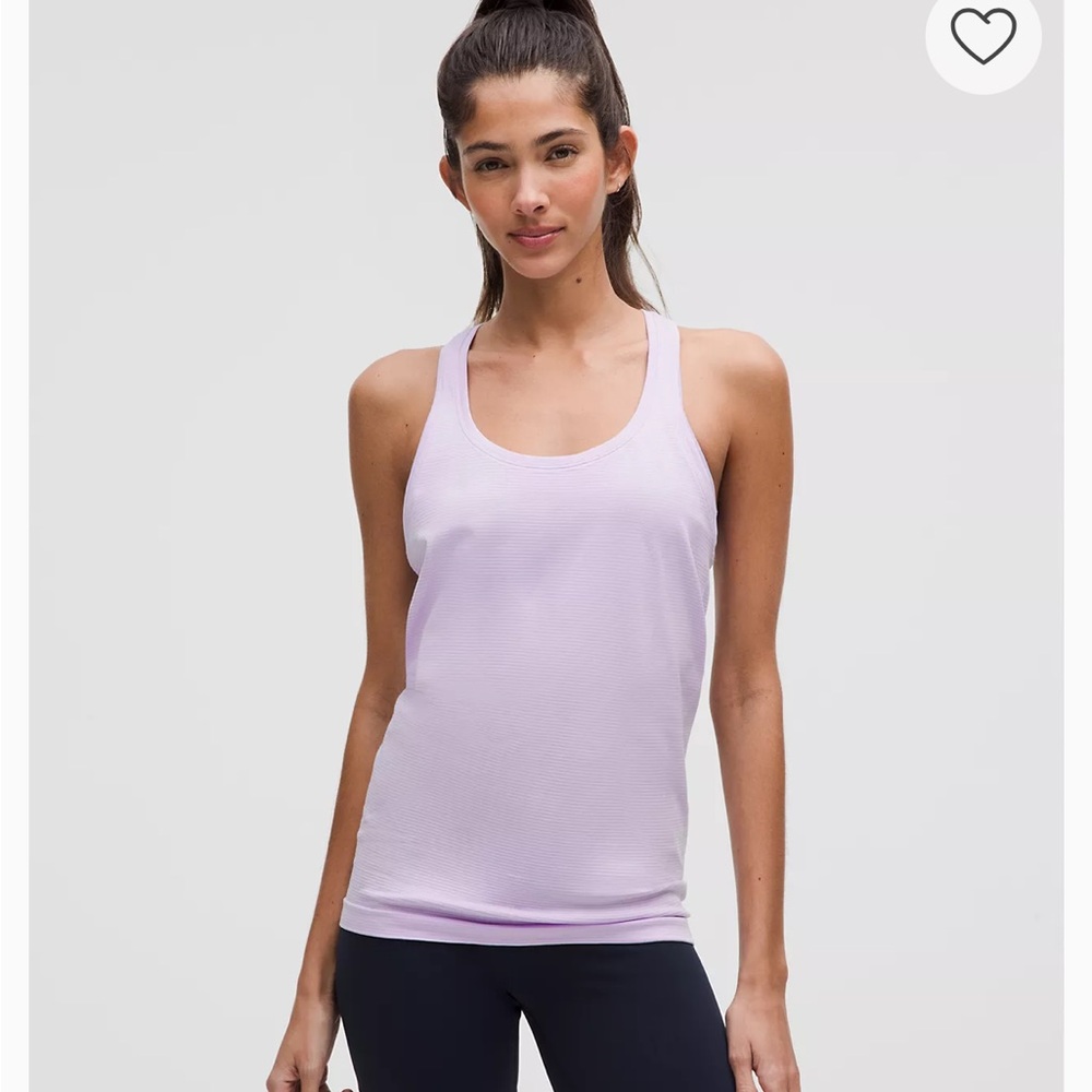 Like New Lululemon Lavender Frost Run Swiftly Tech Tank Top Size 8